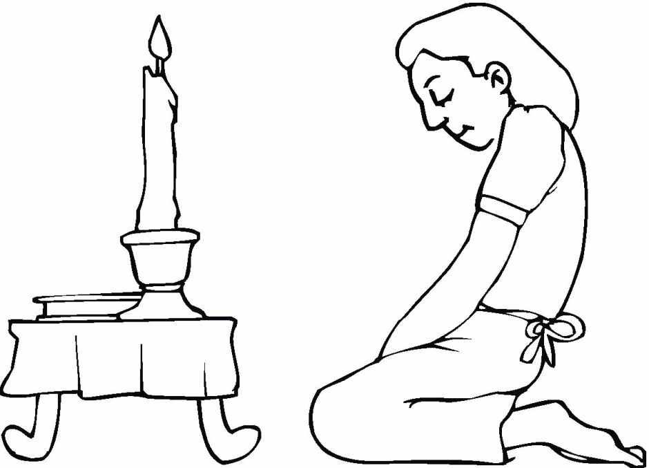 Passover Prayer Coloring Page