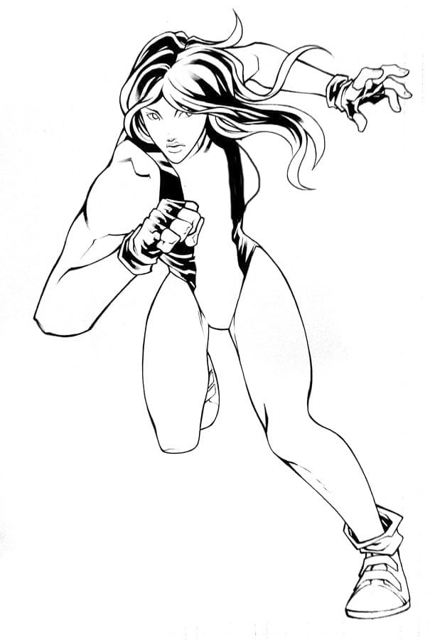 Shehulk Coloring Page