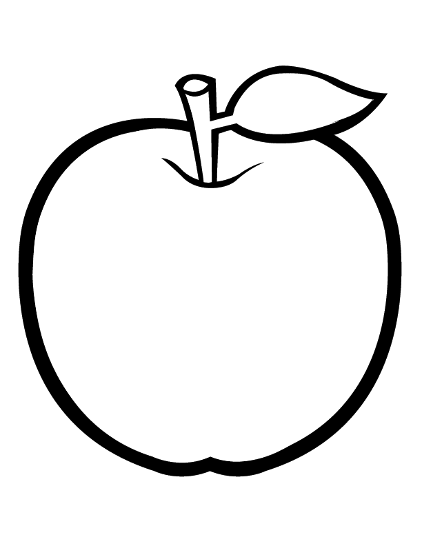 Apple National Fruit Of Bulgaria Coloring Page