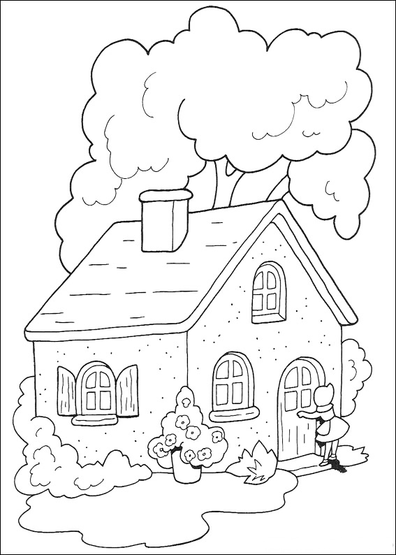 Grandmas House Coloring Page