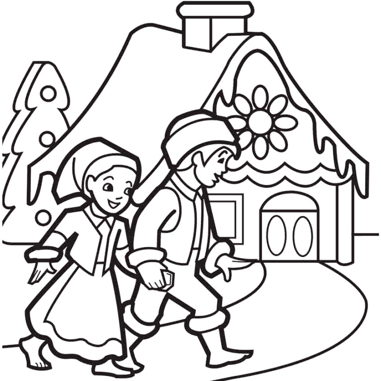 Hansel And Gretel Coloring Page