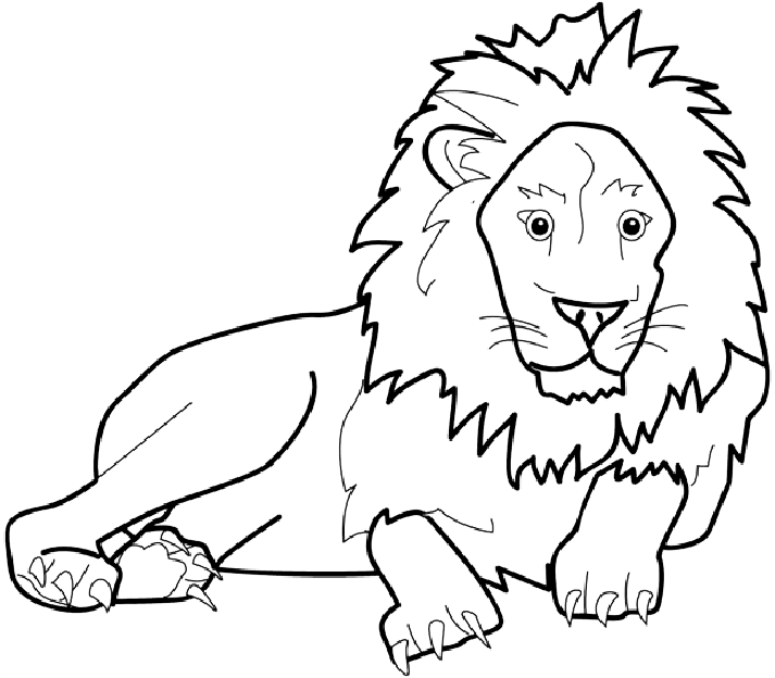 Lion National Animal Of Bulgaria Coloring Page