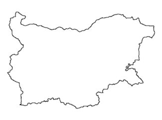 Map Of Bulgaria Coloring Page