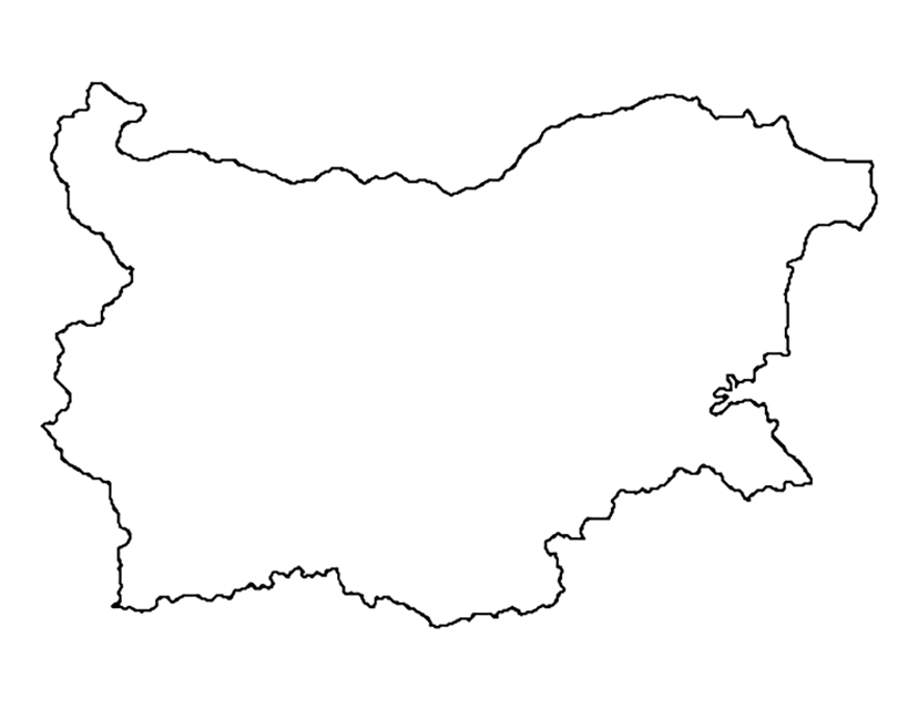 Map Of Bulgaria Coloring Page