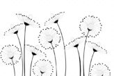 Pretty Dandelion Artwork To Color