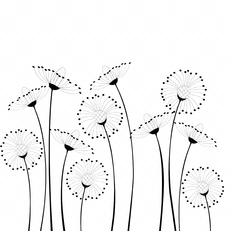 Pretty Dandelion Artwork To Color