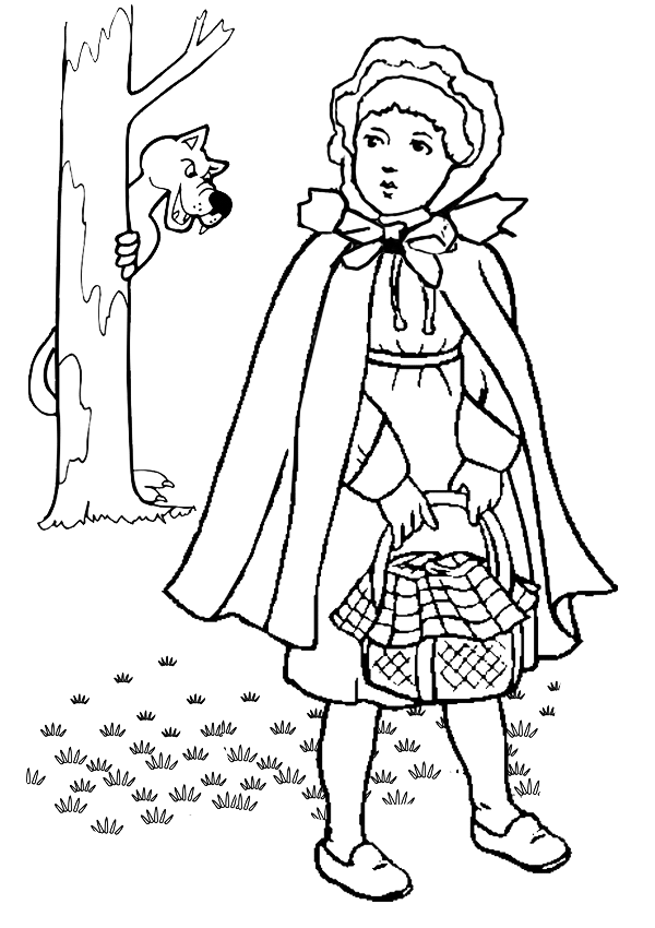 Red Riding Hood Coloring Page