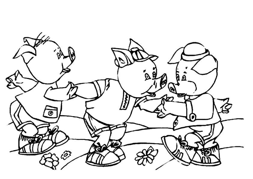 Three Little Pigs Coloring Pages