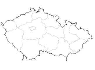 Czech Republic Map Coloring Page