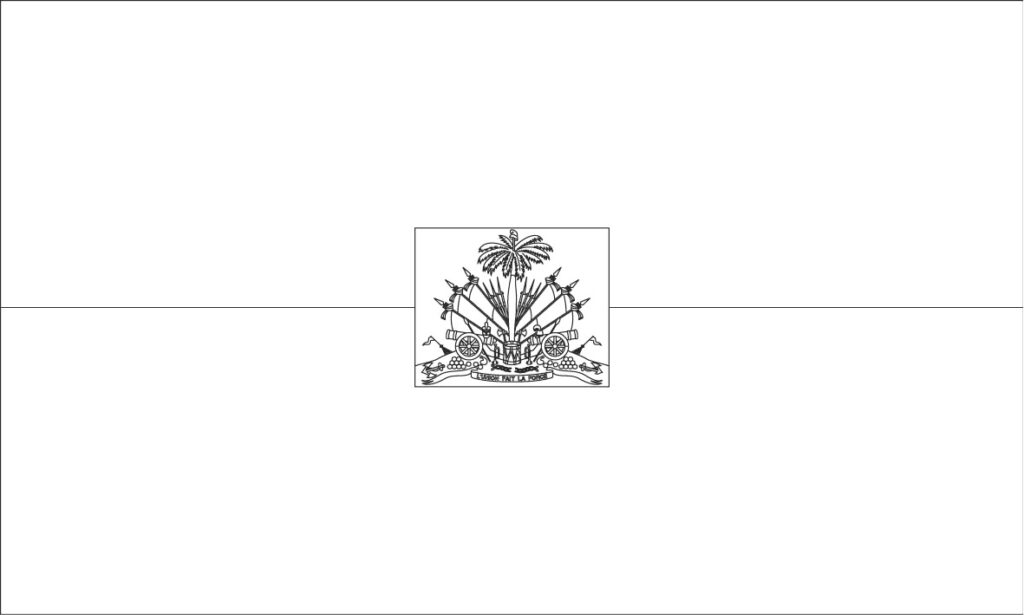 Haiti Flag Coloring Page