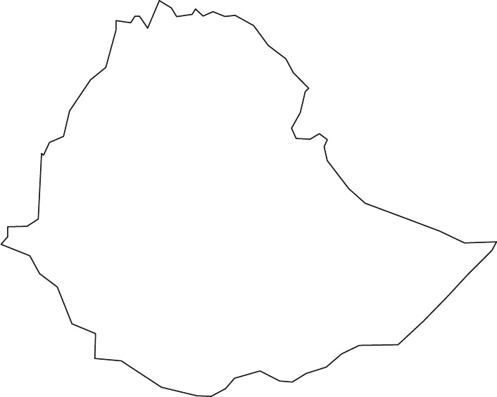 Map Of Ethiopia Coloring Page
