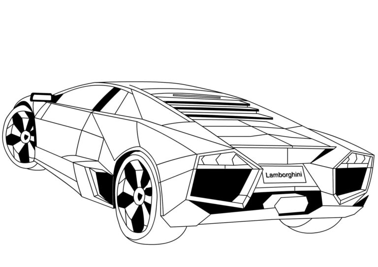 Free Printable Lamborghini Coloring Pages For Kids