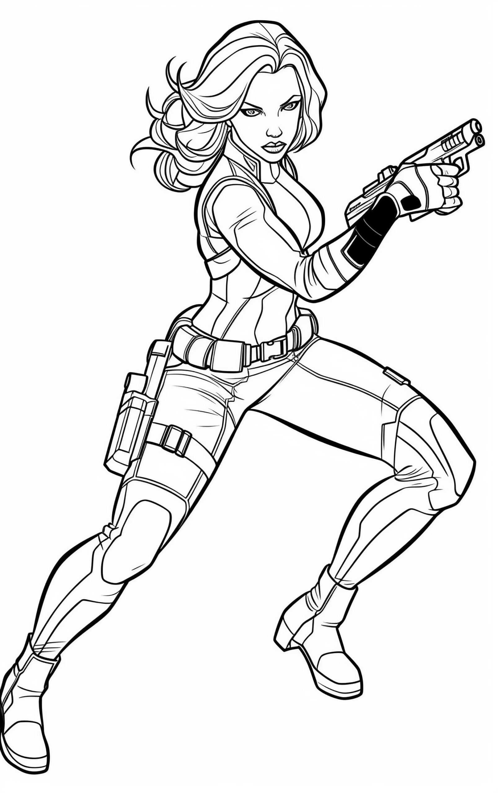 Black Widow Coloring Pages Best Coloring Pages For Kids