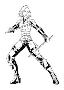 Black Widow Coloring Pages - Best Coloring Pages For Kids