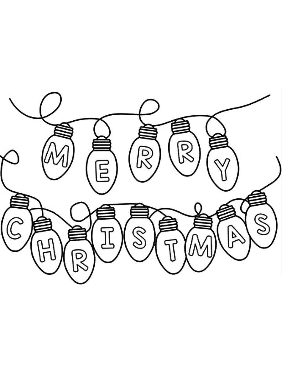 Christmas Lights Coloring Page Christmas Light Template Coloring Christmas Lights Coloring Page Christmas Light Template Coloring