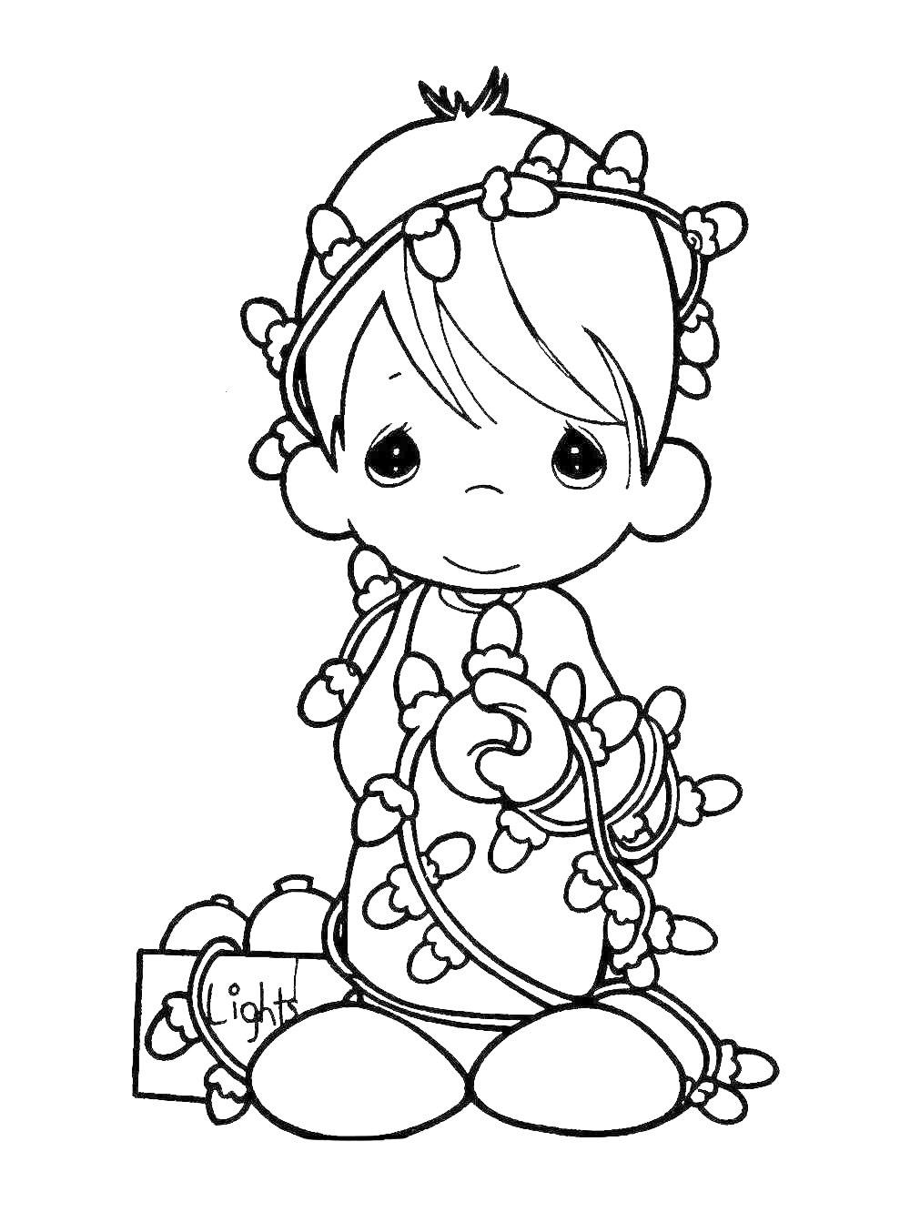 Christmas Lights Coloring Pages - Best Coloring Pages For Kids