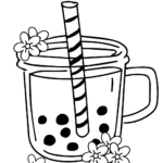 Boba Coloring Sheet