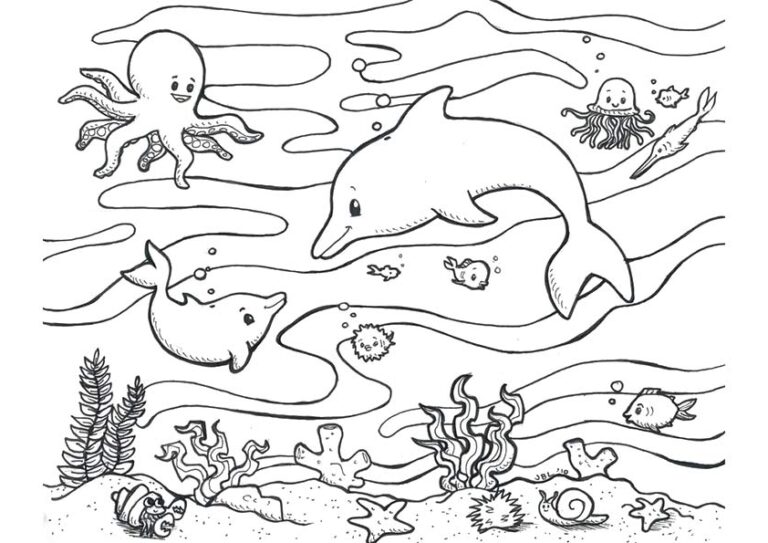 Sea To Color Coral Reef Coloring Pages - Best Coloring Pages For Kids