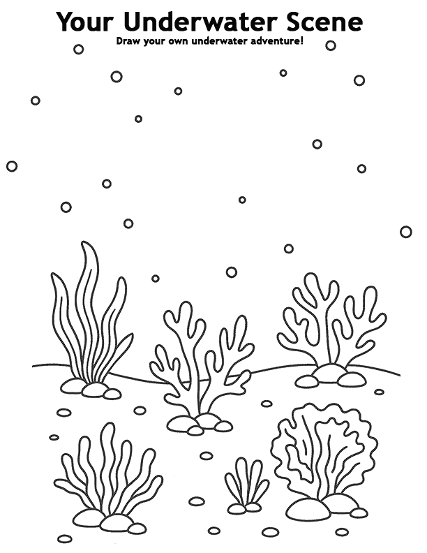 11 Draw A Underwater Scene Worksheet