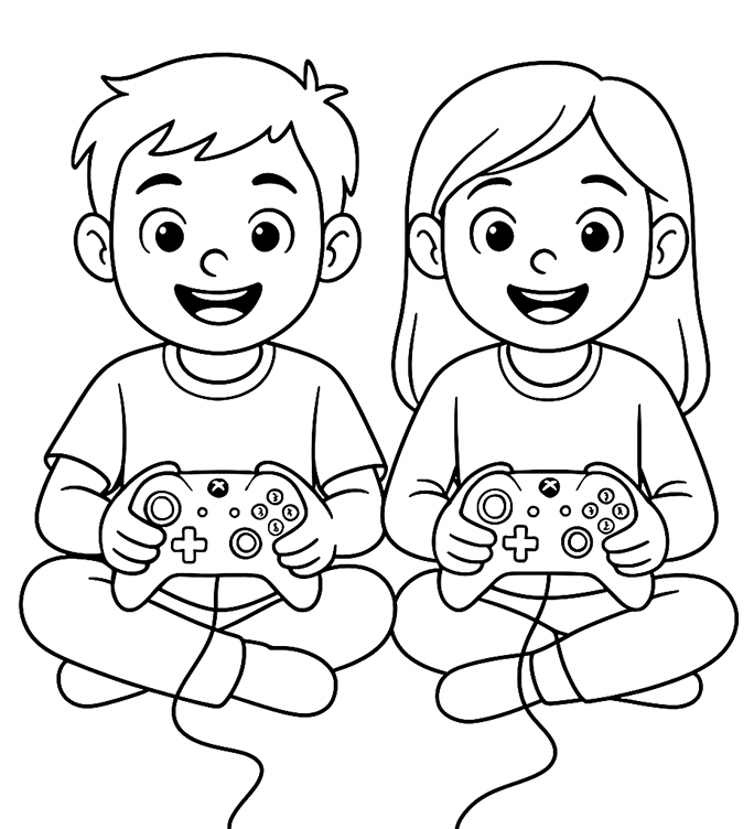 Children Playing Video Games