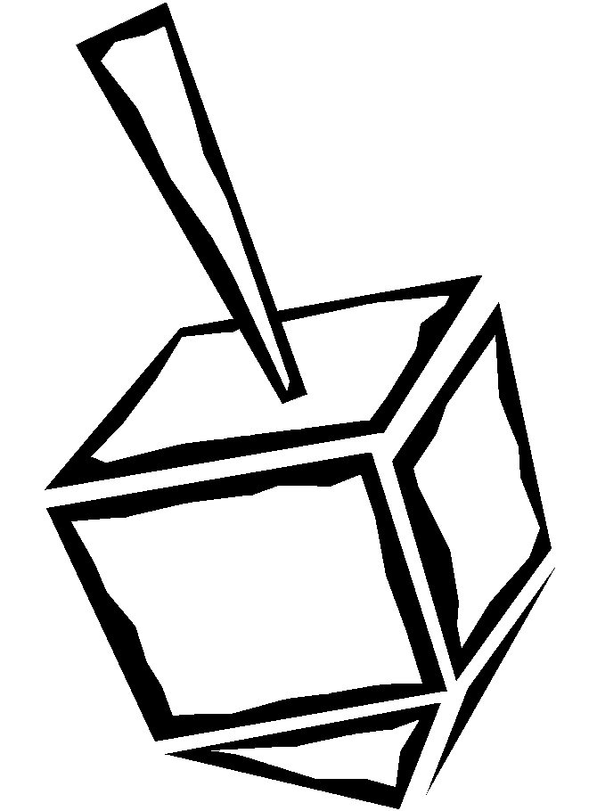 Dreidel Coloring Page