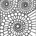 Mosaic Swirls Coloring Page