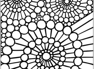 Mosaic Swirls Coloring Page
