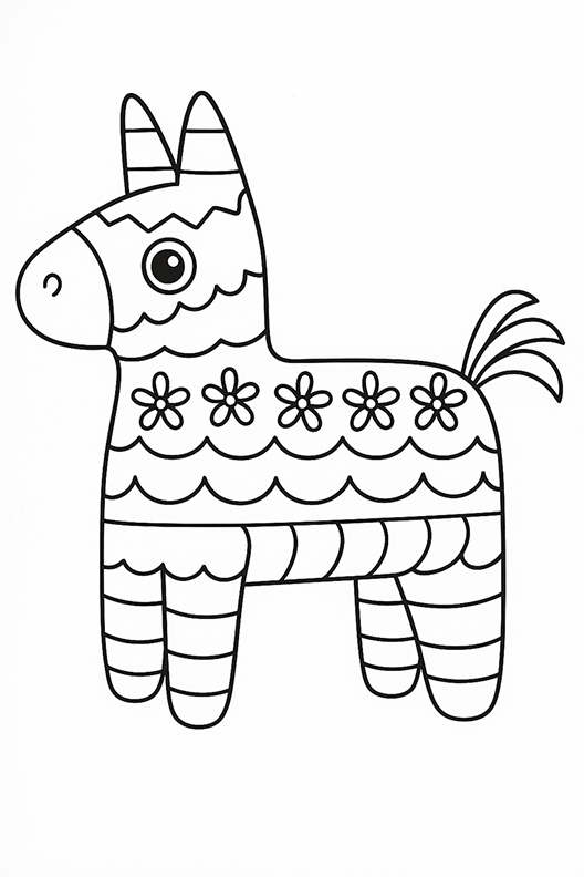 Pinata Coloring Pages
