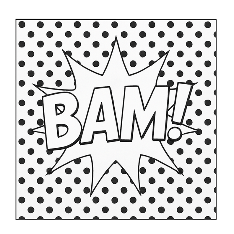 Pop Art Bam Coloring Page