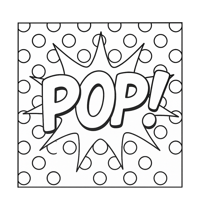 Pop Art Coloring Pages