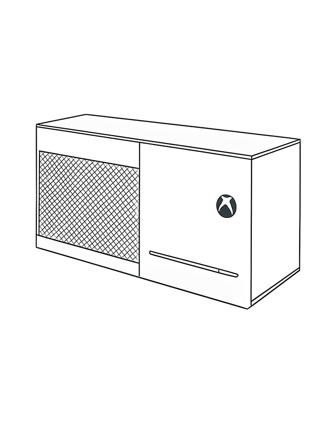 Xbox Console Coloring Page