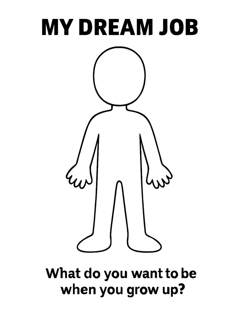 Dream Job Coloring Worksheet