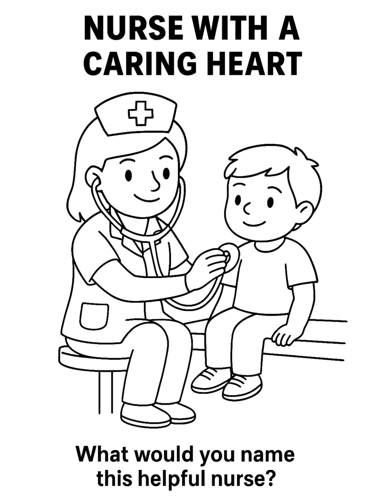 Nurse Coloring Page