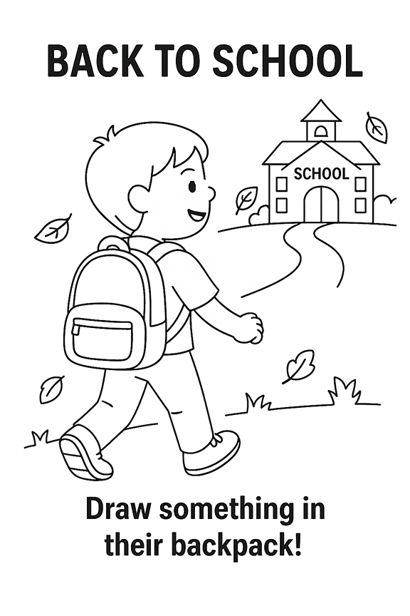 Back To School Coloring Page
