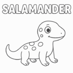 Salamander Printable Coloring Pages
