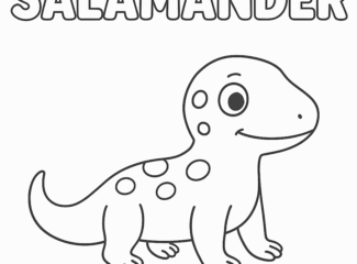 Salamander Printable Coloring Pages
