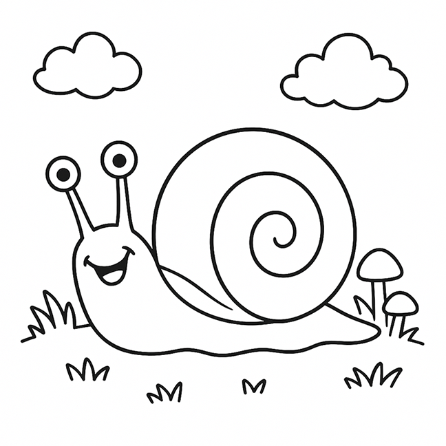 Snail Coloring Pages