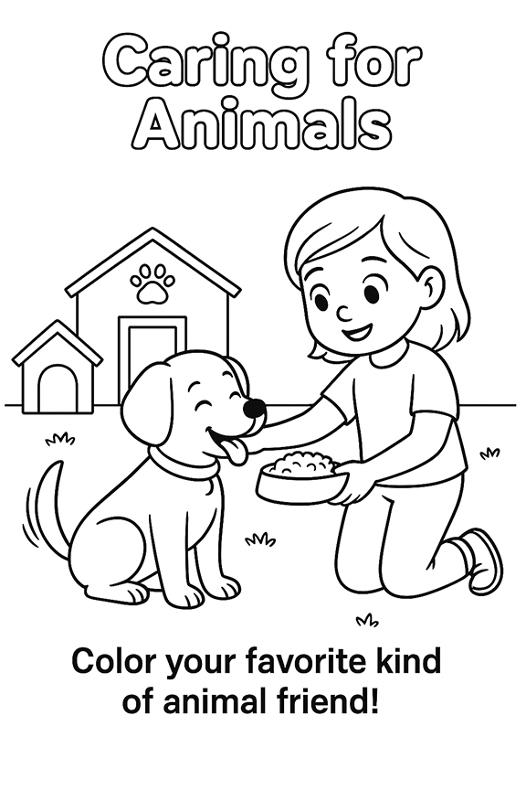 Kindness Counts Coloring Page