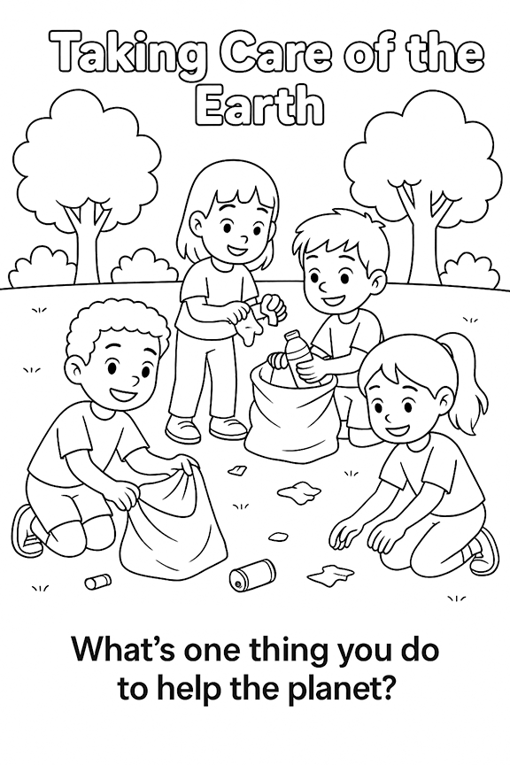 Kindness Counts Coloring Page