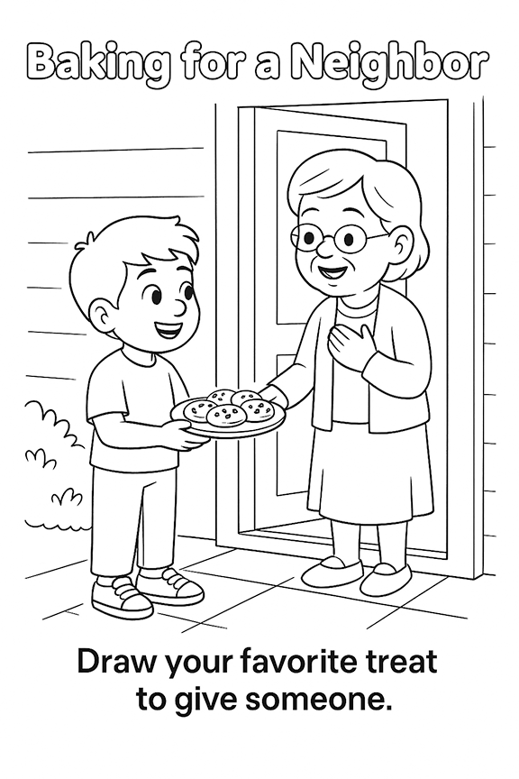 Kindness Counts Coloring Page