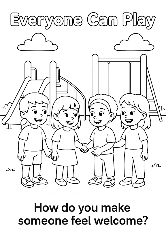 Kindness Counts Coloring Page