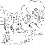 Pond Coloring Pages - Best Coloring Pages For Kids