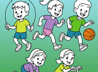 Lets Move Coloring Book Cover