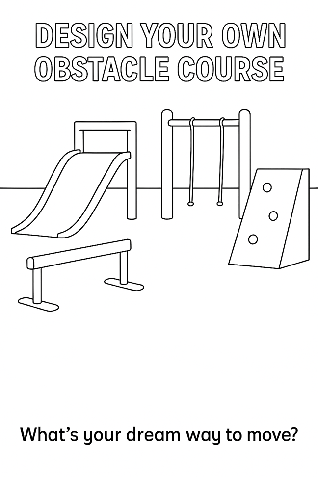 Lets Move Coloring Book Page 10
