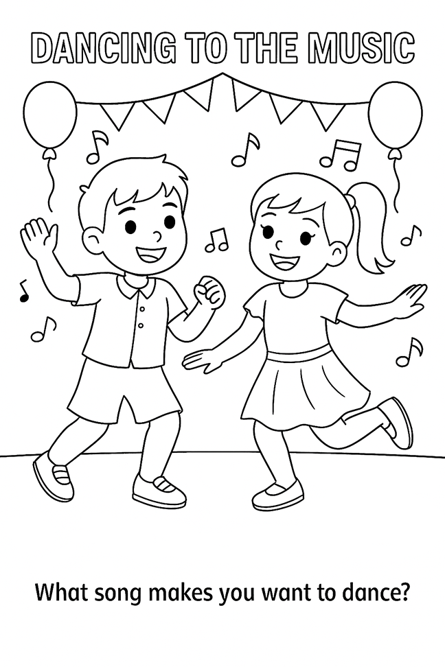 Lets Move Coloring Book Page 8