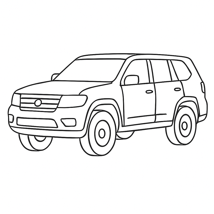 Suv Coloring Page