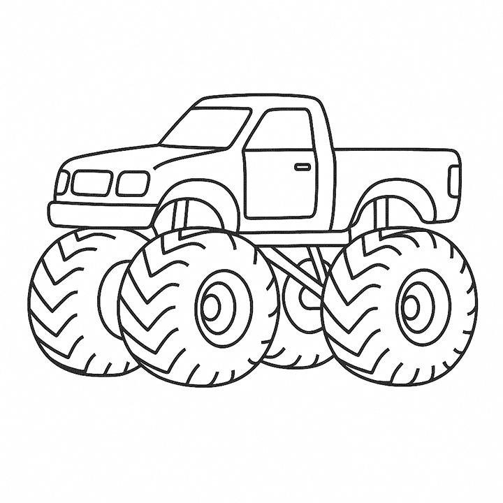 Monster Truck Coloring Page