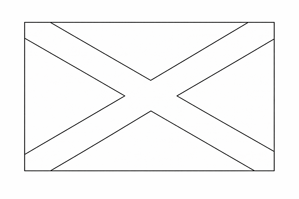 Scotland Flag Coloring Page