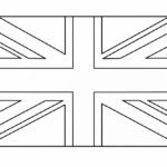 United Kingdom Flag Coloring Page