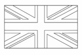 United Kingdom Flag Coloring Page